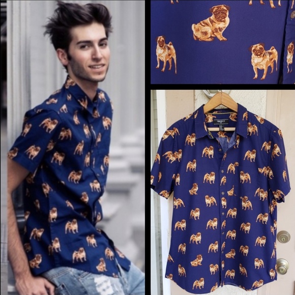 pug shirt button up